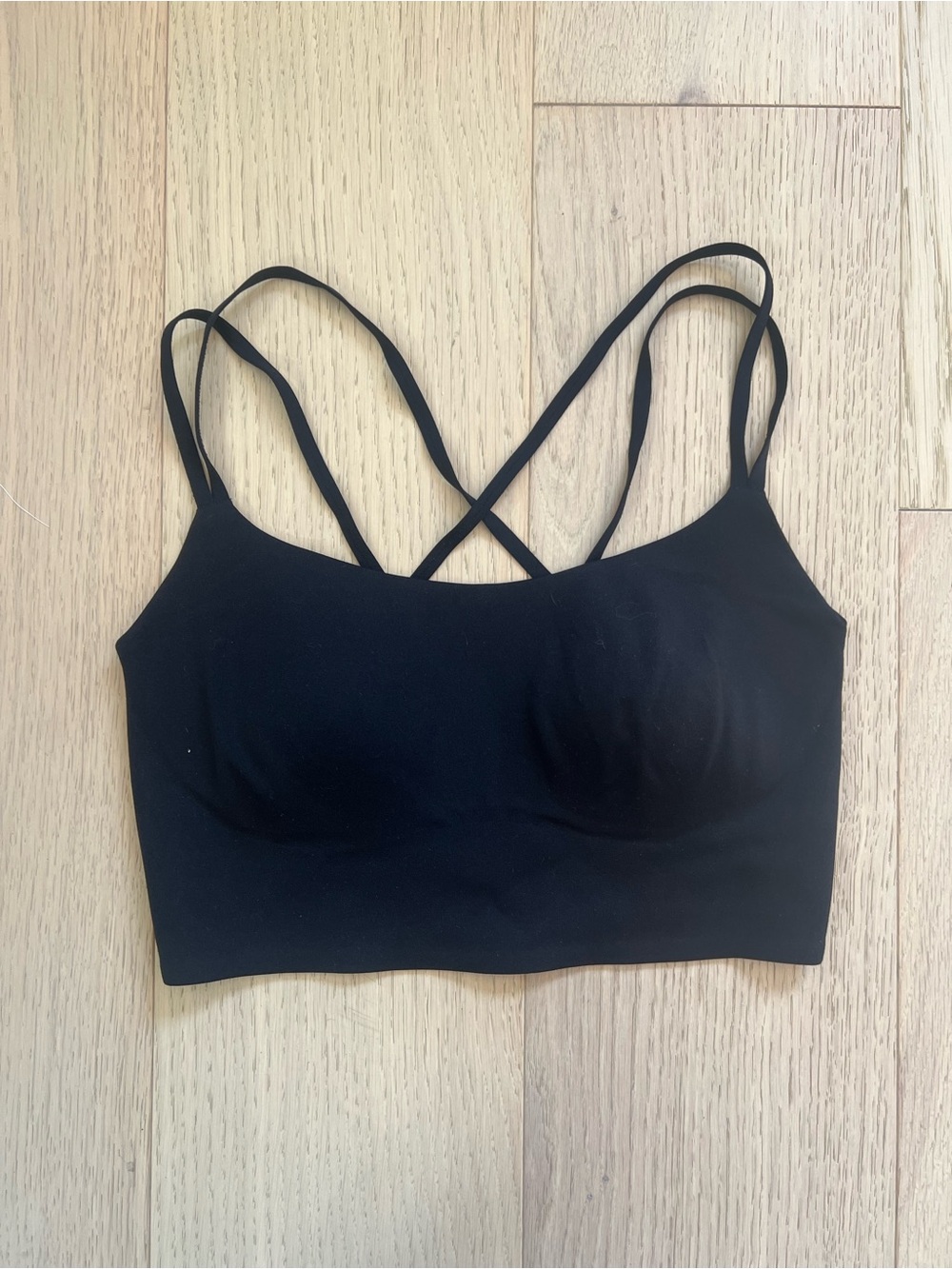Black Strappy Comfort Bralette or Sports Bra